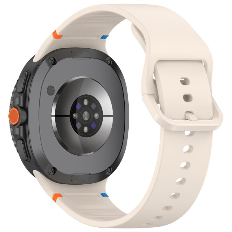 Řemínek Smooth Wristband béžový pro Samsung Galaxy Watch 8 Classic 46mm / Watch 8 44mm / Watch 8 40mm / Watch 9 44mm / Watch 9 40mm | Levné Kryty | Levné Kryty | Levné Kryty