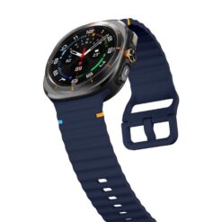 Řemínek Techno Wristband tmavomodrý pro Samsung Galaxy Watch 8 Classic 46mm / Watch 8 44mm / Watch 8 40mm / Watch 9 44mm / Watch 9 40mm | Levné Kryty | Levné Kryty | Levné Kryty