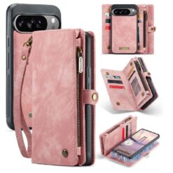 Multifunkční peněženkové pouzdro CaseMe Detachable růžové – Google Pixel 10 Pro XL