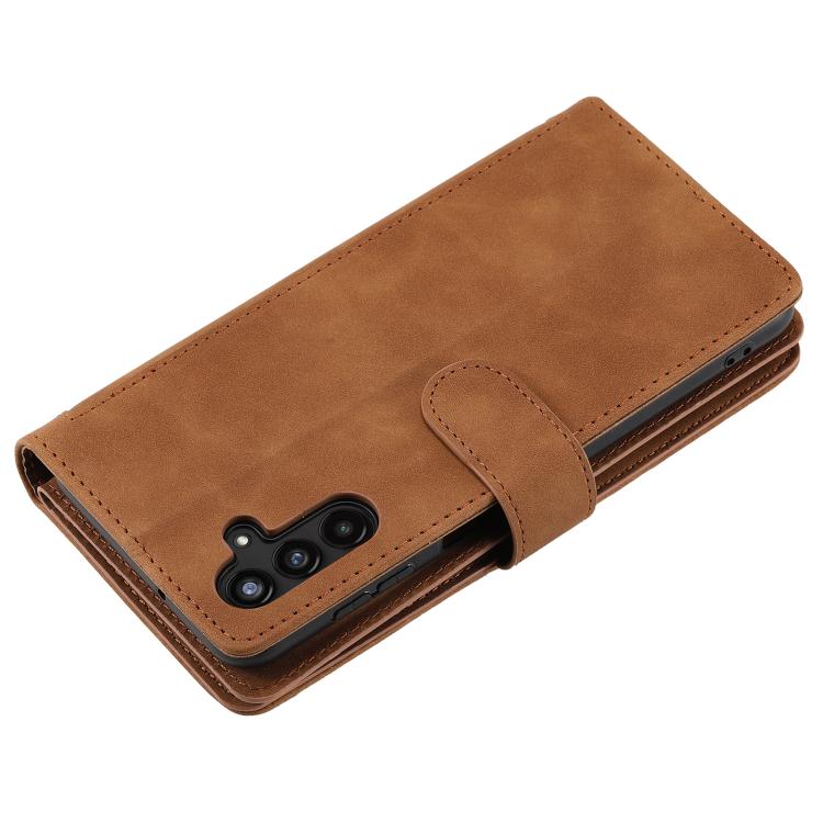 Multifunkční peněženkové pouzdro Nine-Card Case hnědé – Samsung Galaxy A17 5G | Levné Kryty | Levné Kryty | Levné Kryty