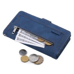 Multifunkční peněženkové pouzdro puzdro Nine-Card Case modré – Samsung Galaxy A17 5G | Levné Kryty | Levné Kryty | Levné Kryty