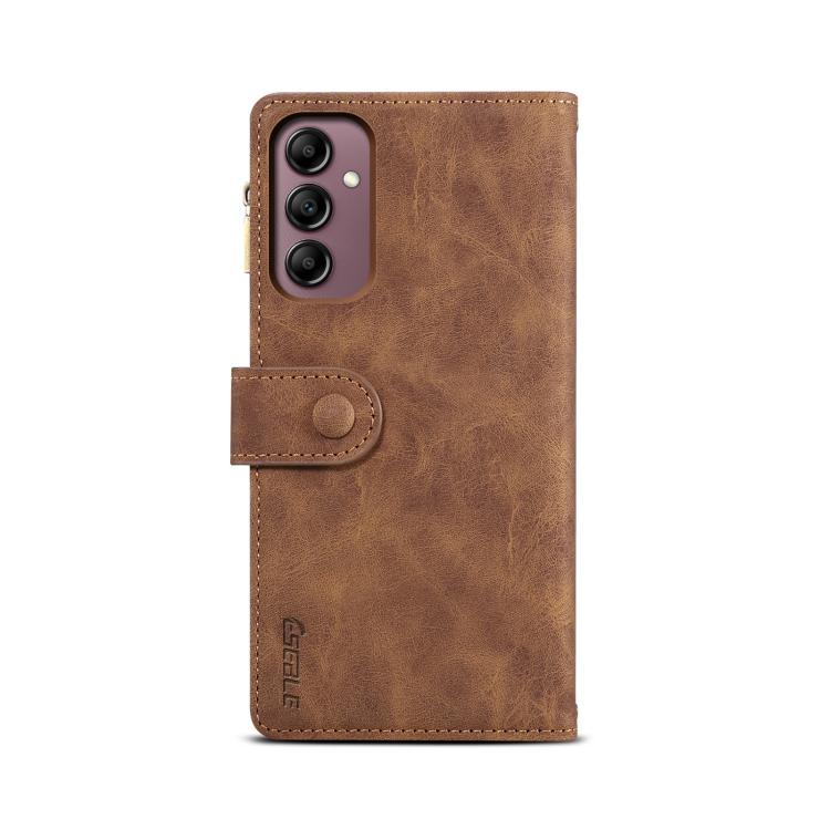 Peněženkové pouzdro Eseble Zip Wallet case hnědé – Samsung Galaxy A17 5G | Levné Kryty | Levné Kryty | Levné Kryty