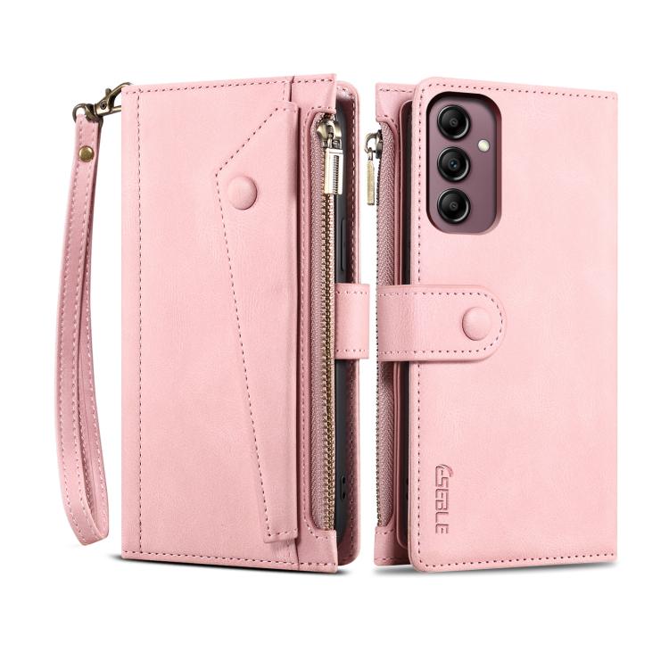 Peněženkové pouzdro Eseble Zip Wallet case růžové – Samsung Galaxy A17 5G | Levné Kryty | Levné Kryty | Levné Kryty
