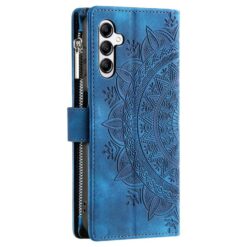 Peněženkové pouzdro Mandala zip case modré – Samsung Galaxy A17 5G | Levné Kryty | Levné Kryty | Levné Kryty