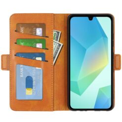 Peněženkové pouzdro Voltage case bledohnědé – Samsung Galaxy A17 5G | Levné Kryty | Levné Kryty | Levné Kryty