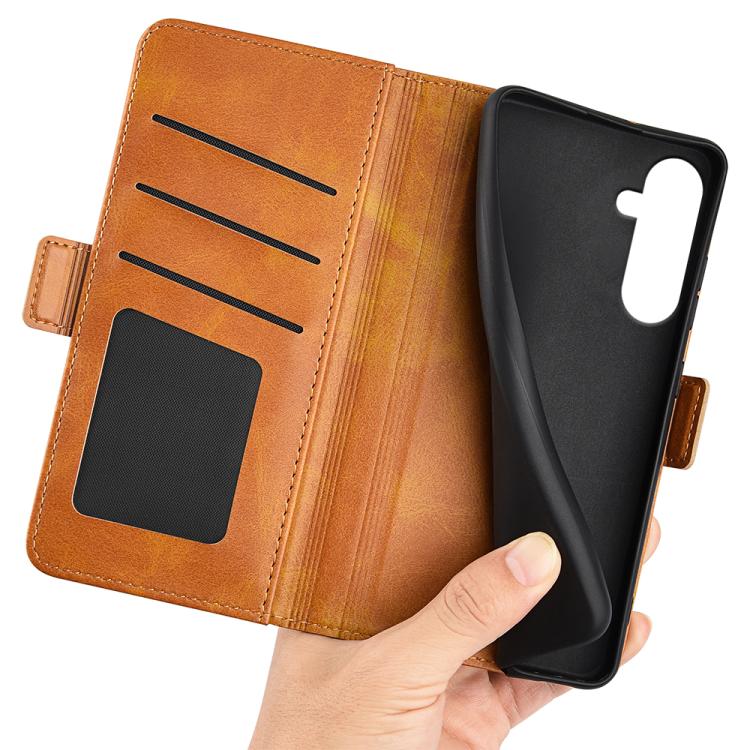 Peněženkové pouzdro Voltage case bledohnědé – Samsung Galaxy A17 5G | Levné Kryty | Levné Kryty | Levné Kryty