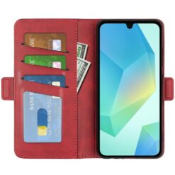 Peněženkové pouzdro Voltage case červené – Samsung Galaxy A17 5G | Levné Kryty | Levné Kryty | Levné Kryty
