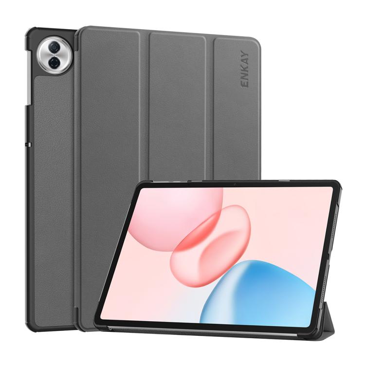 Knížkové pouzdro Enkay Pure case šedé – Honor Pad 10 12.1″ | Levné Kryty | Levné Kryty | Levné Kryty
