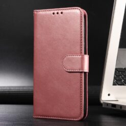 Peněženkové pouzdro Classic Leather case růžové – Xiaomi Redmi 15C | Levné Kryty | Levné Kryty | Levné Kryty