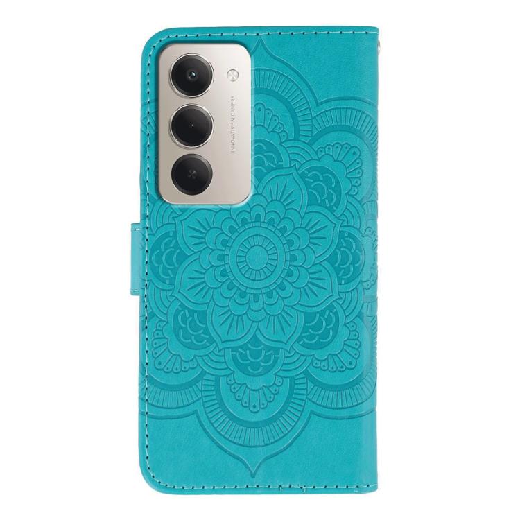 Peněženkové pouzdro Embossing Pattern Mandala modré – Xiaomi Redmi 15 4G/5G | Levné Kryty | Levné Kryty | Levné Kryty