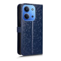Peněženkové pouzdro Honeycomb Dot Texture Case modré – Xiaomi Redmi 15C | Levné Kryty | Levné Kryty | Levné Kryty
