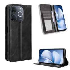 Peněženkové pouzdro Retro Leather černé – Realme Note 70T | Levné Kryty | Levné Kryty | Levné Kryty