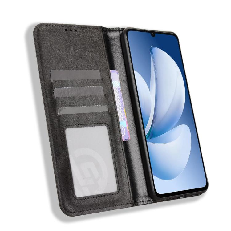 Peněženkové pouzdro Retro Leather černé – Realme Note 70T | Levné Kryty | Levné Kryty | Levné Kryty