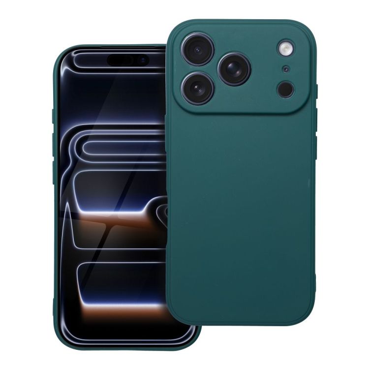 Silikonový kryt Soft Matt zelený – Apple iPhone 17 Pro | Levné Kryty | Levné Kryty | Levné Kryty