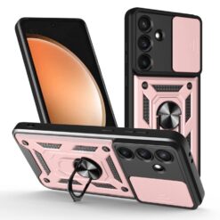 Odolný kryt CamCover Armor růžový – Samsung Galaxy S25 FE