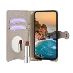 Peněženkové pouzdro Chain Wallet Case šedé – Samsung Galaxy A17 5G | Levné Kryty | Levné Kryty | Levné Kryty