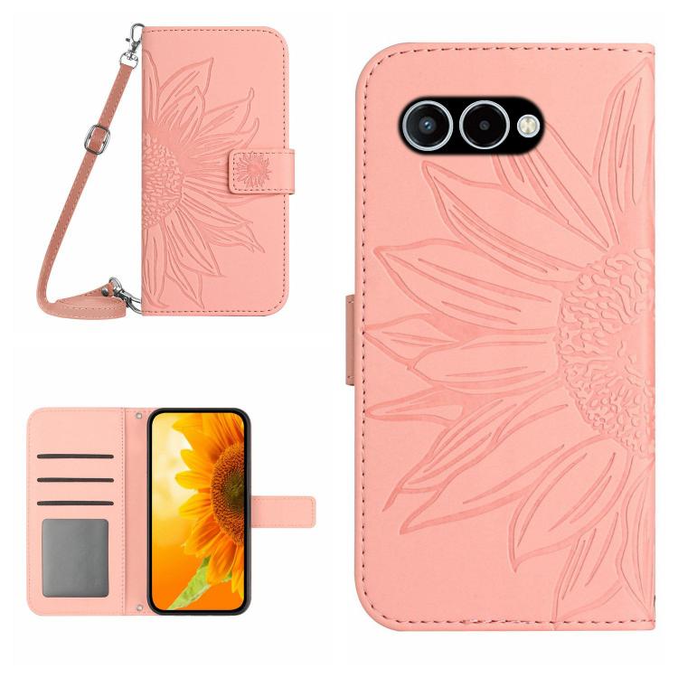 Peněženkové pouzdro Embossing Pattern Květ bledorůžové – T Phone 3 | Levné Kryty | Levné Kryty | Levné Kryty