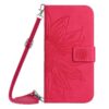 Peněženkové pouzdro Embossing Pattern Květ zelené – T Phone 3 | Levné Kryty | Levné Kryty | Levné Kryty