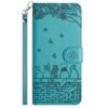 Peněženkové pouzdro Embossing Pattern Kočky červené – Samsung Galaxy S25 FE | Levné Kryty | Levné Kryty | Levné Kryty
