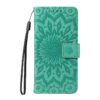 Peněženkové pouzdro Embossing Pattern Slunečnice tmavorůžové – Samsung Galaxy S25 FE | Levné Kryty | Levné Kryty | Levné Kryty