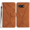 Peněženkové pouzdro Embossing Pattern Stitchy case růžové – T Phone 3 | Levné Kryty | Levné Kryty | Levné Kryty