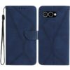Peněženkové pouzdro Embossing Pattern Stitchy case černé – T Phone 3 | Levné Kryty | Levné Kryty | Levné Kryty