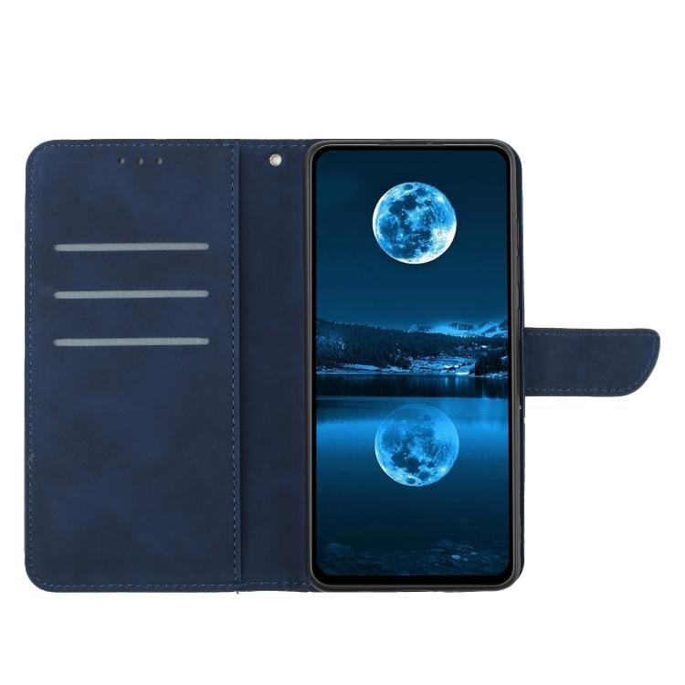Peněženkové pouzdro Embossing Pattern Stitchy case modré – T Phone 3 | Levné Kryty | Levné Kryty | Levné Kryty
