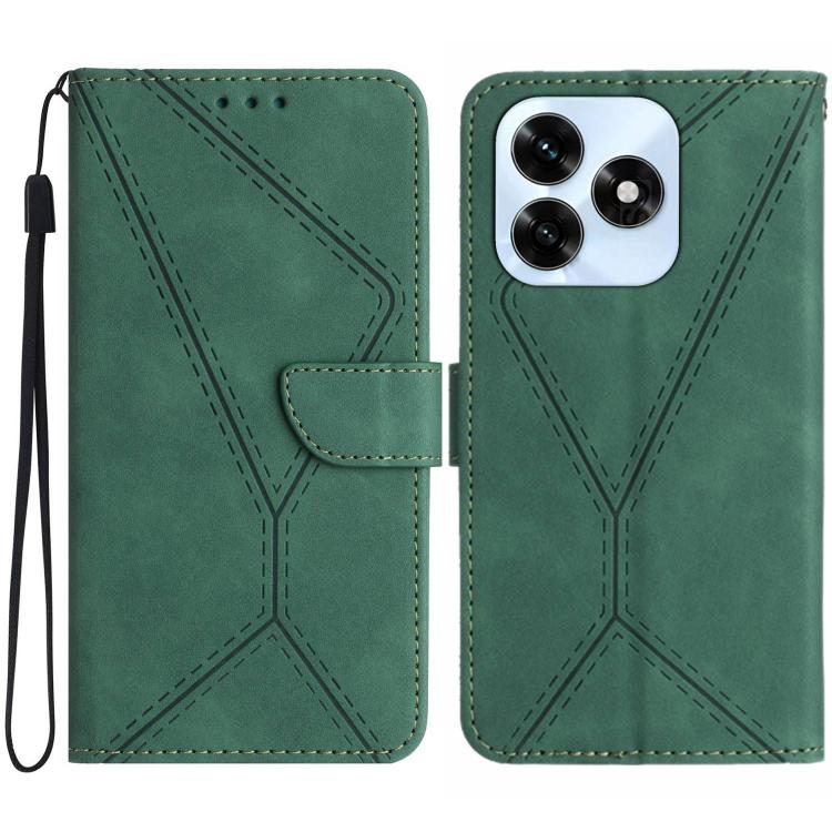 Peněženkové pouzdro Embossing Pattern Stitchy case zelené – Honor X5c Plus | Levné Kryty | Levné Kryty | Levné Kryty