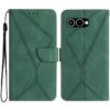 Peněženkové pouzdro Embossing Pattern Stitchy case černé – T Phone 3 | Levné Kryty | Levné Kryty | Levné Kryty