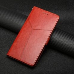 Peněženkové pouzdro Geometric Pattern case hnědé – T Phone 3 | Levné Kryty | Levné Kryty | Levné Kryty