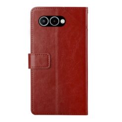 Peněženkové pouzdro Geometric Pattern case hnědé – T Phone 3 | Levné Kryty | Levné Kryty | Levné Kryty