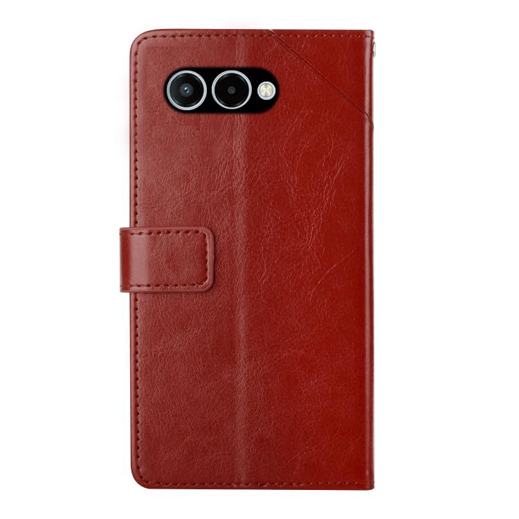 Peněženkové pouzdro Geometric Pattern case hnědé – T Phone 3 | Levné Kryty | Levné Kryty | Levné Kryty