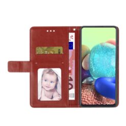 Peněženkové pouzdro Geometric Pattern case hnědé – T Phone 3 | Levné Kryty | Levné Kryty | Levné Kryty