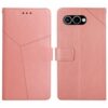Peněženkové pouzdro Geometric Pattern case hnědé – T Phone 3 | Levné Kryty | Levné Kryty | Levné Kryty