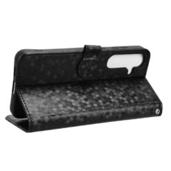 Alternative view of Peněženkové pouzdro Honeycomb Dot Texture Case černé – Samsung Galaxy S25 FE