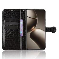 Peněženkové pouzdro Honeycomb Dot Texture Case černé – Xiaomi 15T Pro | Levné Kryty | Levné Kryty | Levné Kryty