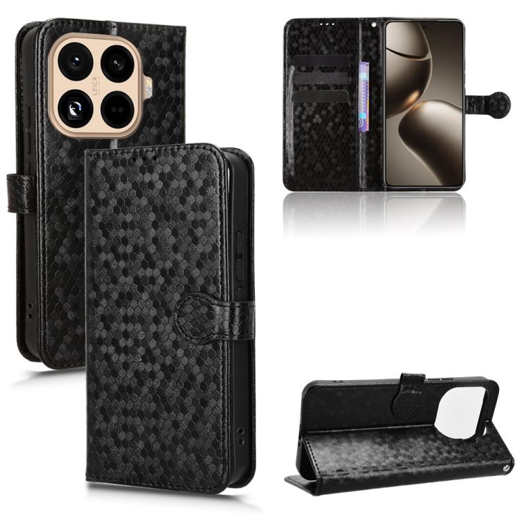 Peněženkové pouzdro Honeycomb Dot Texture Case černé – Xiaomi 15T Pro | Levné Kryty | Levné Kryty | Levné Kryty