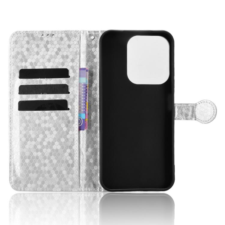 Peněženkové pouzdro Honeycomb Dot Texture Case stříbrné – Xiaomi Poco C85 | Levné Kryty | Levné Kryty | Levné Kryty