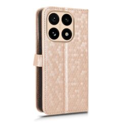 Peněženkové pouzdro Honeycomb Dot Texture Case zlaté – Xiaomi 15T | Levné Kryty | Levné Kryty | Levné Kryty