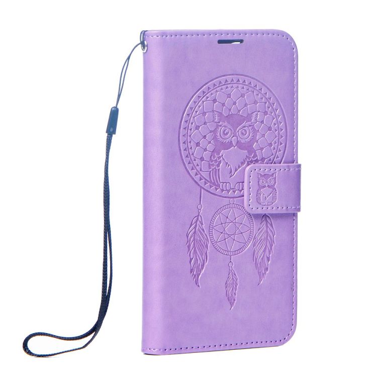 Peněženkové pouzdro Mezzo dreamcatcher fialové – Apple iPhone 17 | Levné Kryty | Levné Kryty | Levné Kryty