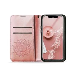 Peněženkové pouzdro Mezzo mandala růžové – Apple iPhone 17 Pro | Levné Kryty | Levné Kryty | Levné Kryty