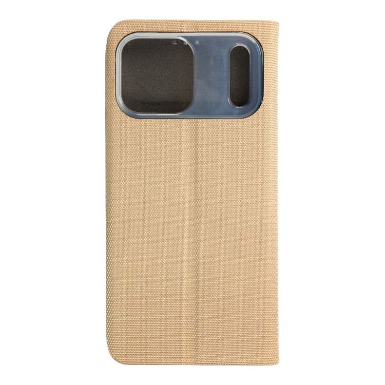 Peněženkové pouzdro Smart Senso zlaté – Apple iPhone 17 Pro | Levné Kryty | Levné Kryty | Levné Kryty