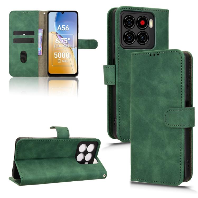 Peněženkové pouzdro Solid zelené – ZTE Blade A56 | Levné Kryty | Levné Kryty | Levné Kryty