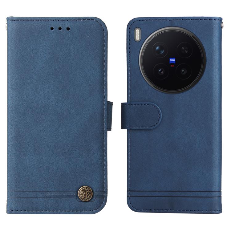 Knížkové pouzdro Skin Feel case modré – Vivo X300 Pro | Levné Kryty | Levné Kryty | Levné Kryty
