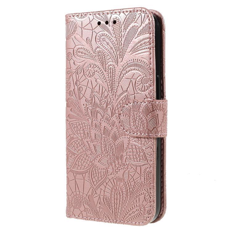 Peněženkové pouzdro Embossing Pattern Květy růžové – T Phone 3 Pro | Levné Kryty | Levné Kryty | Levné Kryty