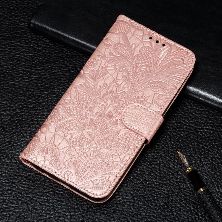 Peněženkové pouzdro Embossing Pattern Květy růžové – T Phone 3 Pro | Levné Kryty | Levné Kryty | Levné Kryty