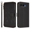 Peněženkové pouzdro Embossing Pattern Motýly bordové – T Phone 3 | Levné Kryty | Levné Kryty | Levné Kryty