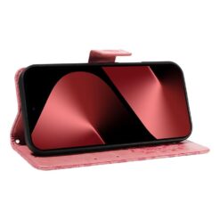 Peněženkové pouzdro Embossing Pattern Slunečnice růžové – Huawei Pura 80 Pro | Levné Kryty | Levné Kryty | Levné Kryty