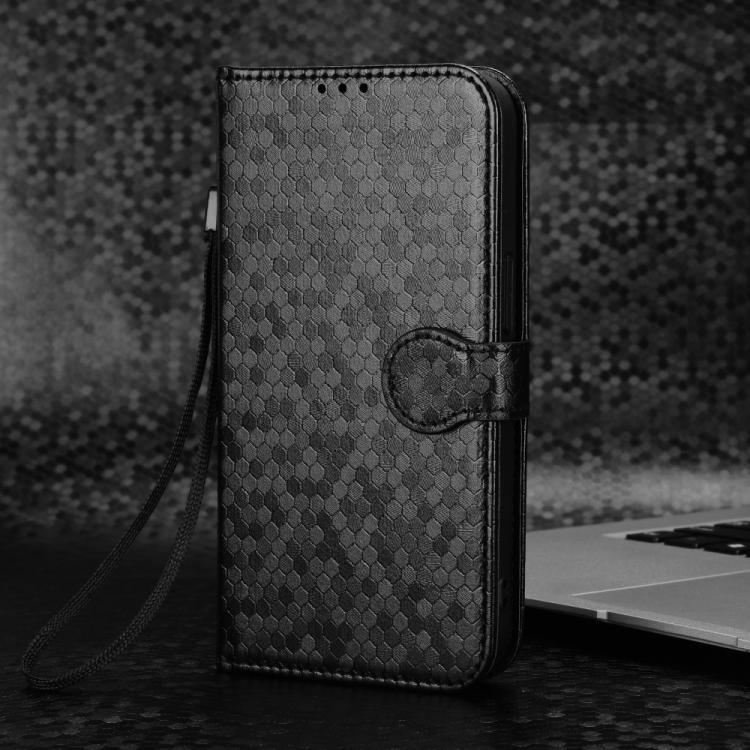 Peněženkové pouzdro Honeycomb Dot Texture Case černé – T Phone 3 Pro | Levné Kryty | Levné Kryty | Levné Kryty