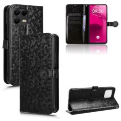 Peněženkové pouzdro Honeycomb Dot Texture Case černé – T Phone 3 Pro | Levné Kryty | Levné Kryty | Levné Kryty